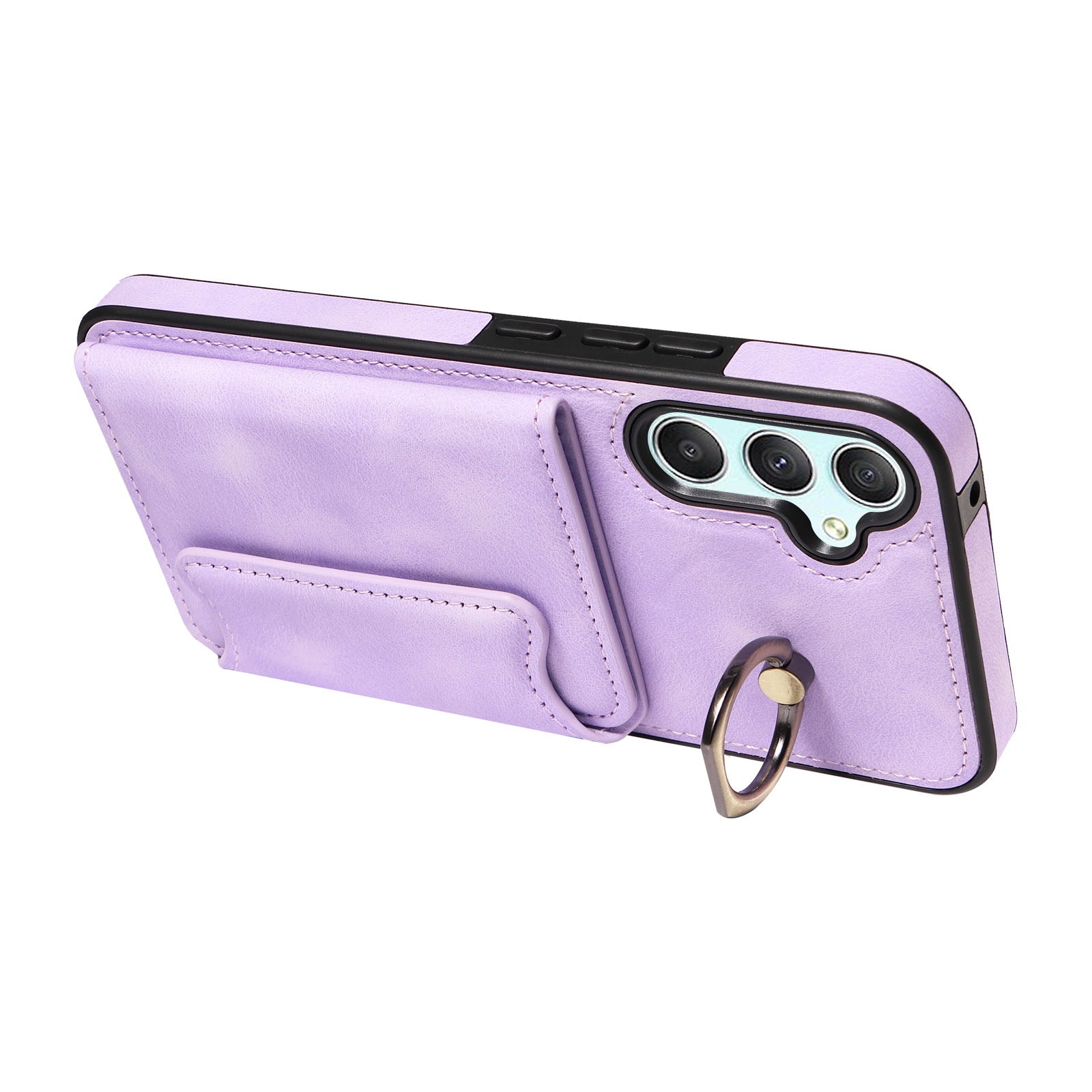 001 For Samsung Galaxy A34 5G PU Leather TPU Anti-scratch Cover Finger Ring Kickstand Card Holder Phone Case 001 For Samsung Galaxy A34 5G PU Leather TPU Anti-scratch Cover Finger Ring Kickstand Card Holder Phone Case